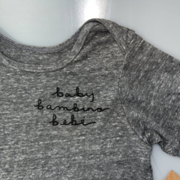 TwelveNYC Baby,‎ Bambino, Bebe Embroidered One Piece 24 Months, Grey #8074 - Picture 3 of 6